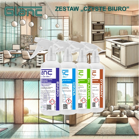 Zestaw Czyste Biuro marki Glanc - 4 produkty